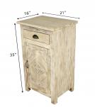 SOLID RECLAIMED TEAK WOOD END TABLE