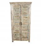 2 DOOR SOLID RECLAIMED TEAK WOOD CABINET