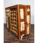SOLID RECLAIMED TEAK WOOD WINE BAR