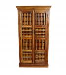 2 DOOR SOLID RECLAIMED TEAK WOOD CABINET