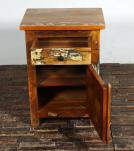 SOLID RECLAIMED TEAK WOOD END TABLE / NIGHTSTAND