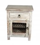 SOLID RECLAIMED TEAK WOOD END TABLE / NIGHTSTAND