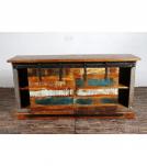 SOLID RECLAIMED TEAK WOOD SIDEBOARD W/ SLIDING DOORS