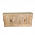 SOLID RECLAIMED TEAK WOOD SIDEBOARD CABINET 4 DOORS