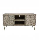 WOOD & METAL MEDIA CONSOLE