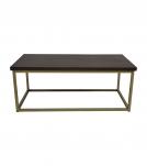 SOLID WOOD & IRON COFFEE TABLE