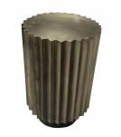 METAL CASTED WOOD END TABLE