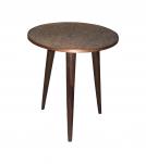 SOLID WOOD & IRON END TABLE