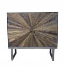 IRON & RECLAIMED WOOD CABINET