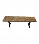 WOOD & IRON BENCH