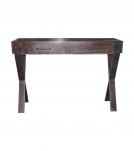 SOLID WOOD & IRON CONSOLE TABLE