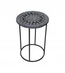 SOLID WOOD & IRON END TABLE