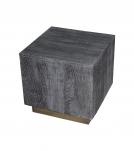 SOLID WOOD & IRON END TABLE