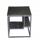 SOLID WOOD & IRON END TABLE