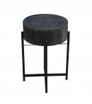 SOLID WOOD & IRON END TABLE