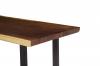 LIVE EDGE SOLID SUAR WOOD TABLE W/ METAL BASE