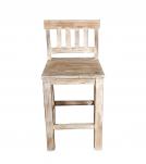 SOLID RECLAIMED TEAK WOOD COUNTER HEIGHT STOOL