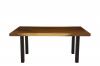 LIVE EDGE SOLID SUAR WOOD TABLE W/ METAL BASE