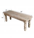 SOLID RECLAIMED TEAK WOOD BENCH