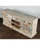 SOLID RECLAIMED TEAK WOOD SIDEBOARD CONSOLE W/ DRAWERS & DOORS