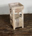 SOLID RECLAIMED TEAK WOOD 3 DRAWER END TABLE / NIGHT STAND