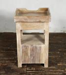 SOLID RECLAIMED TEAK WOOD 3 DRAWER END TABLE / NIGHT STAND