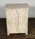 SOLID RECLAIMED TEAK WOOD W/ CARVED FISH END TABLE / NIGHTSTAND