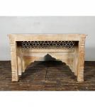 HAND CARVED SOLID WOOD CONSOLE TAB;E