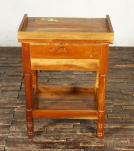 SOLID RECLAIMED TEAK WOOD END TABLE / NIGHTSTAND