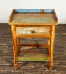 SOLID RECLAIMED TEAK WOOD END TABLE / NIGHTSTAND