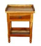 WOODEN 1 DRAWER END TABLE