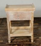 SOLID RECLAIMED TEAK WOOD END TABLE W/ DRAWER