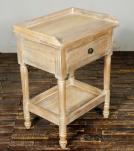 SOLID RECLAIMED TEAK WOOD END TABLE W/ DRAWER