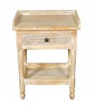 SOLID RECLAIMED TEAK WOOD END TABLE / NIGHTSTAND