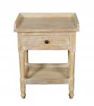 SOLID RECLAIMED TEAK WOOD END TABLE / NIGHTSTAND