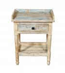 SOLID RECLAIMED TEAK WOOD END TABLE / NIGHTSTAND