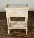 SOLID RECLAIMED TEAK WOOD END TABLE / NIGHTSTAND