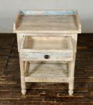 SOLID RECLAIMED TEAK WOOD END TABLE / NIGHTSTAND