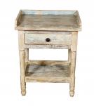 SOLID RECLAIMED TEAK WOOD END TABLE / NIGHTSTAND