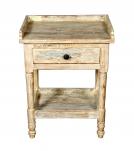 SOLID RECLAIMED TEAK WOOD END TABLE / NIGHTSTAND