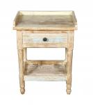 SOLID RECLAIMED TEAK WOOD END TABLE / NIGHTSTAND