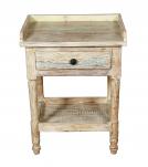 SOLID RECLAIMED TEAK WOOD END TABLE / NIGHTSTAND