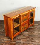 WOODEN DRAWER GLASS SIDEBOARD