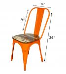 WOODEN IRON CHAIR 