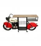 SOLID WOOD & IRON BIKE BAR