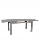 EXTENDABLE SOLID WOOD DINING TABLE W/ SELF-STORING EXTENSIONS