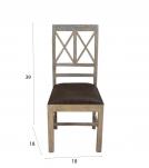 Wood  Leather Chair