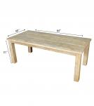 SOLID RECLAIMED TEAK DINING TABLE