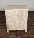 SOLID RECLAIMED TEAK WOOD END TABLE / NIGHTSTAND W/ 3 DRAWERS