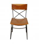 SOLID RECLAIMED TEAK WOOD & IRON CHAIR